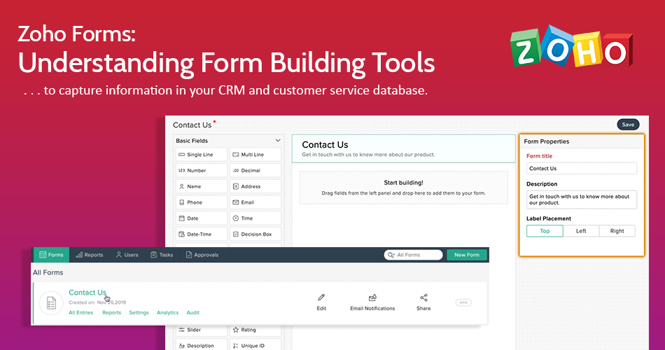Zoho Forms: Understanding Form Building Tools | Get A Better CRM