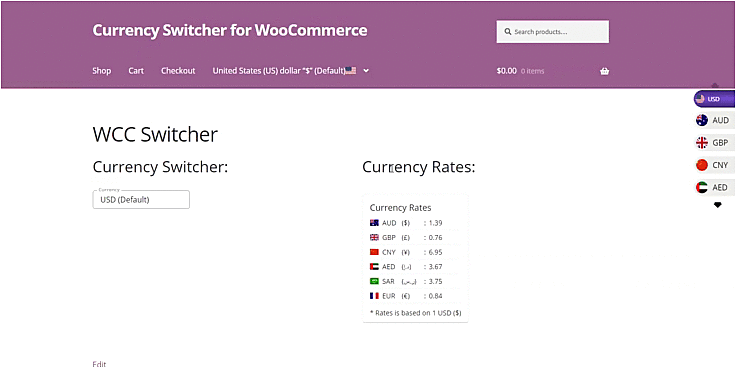 Currency Switcher For Woocommerce - Automatically Convert Currency Plugin