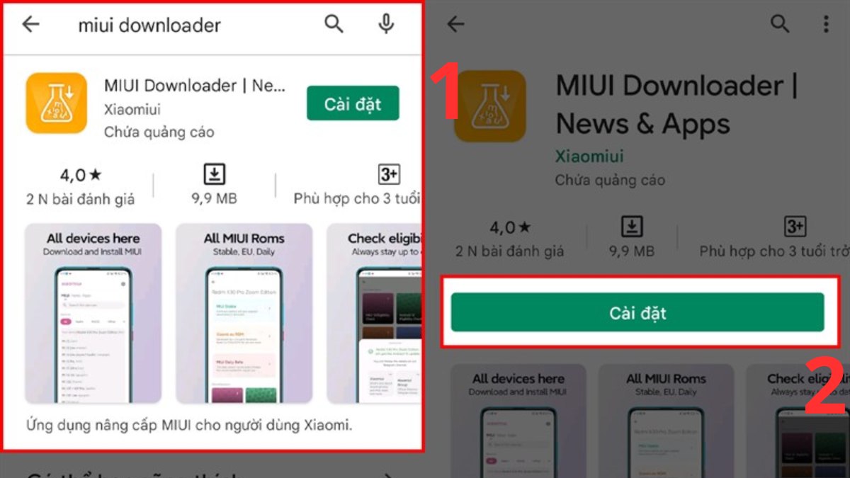 Bước 1: Xem tin nhắn đã thu hồi trên app Messenger điện thoại Xiaomi